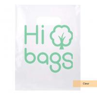 LDPE Solid Handle Bag with Die Cut Handles Tear Resistant Strength Clear Merchandise Bag M